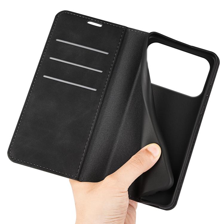 Retro-skin Magnetic Suction Leather Phone Case