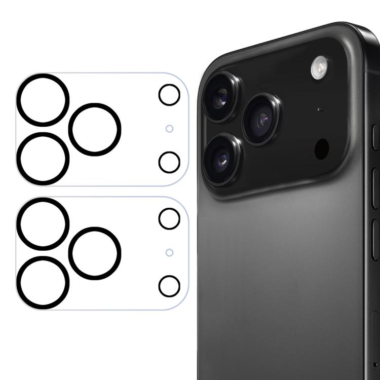 2pcs ENKAY Hat-Prince 9H Rear Camera Lens Tempered Glass Film, For iPhone 17 Pro Max, For iPhone 17 Pro, For iPhone 17, For iPhone 17 Air, For iPhone 15 Pro / 15 Pro Max, For iPhone 15 / 15 Plus, For iPhone 16 Pro / 16 Pro Max, For iPhone 16 / 16 Plus
