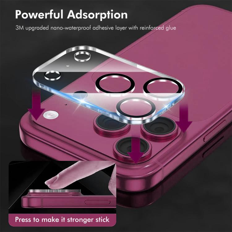 2pcs ENKAY Hat-Prince 9H Rear Camera Lens Tempered Glass Film, For iPhone 17 Pro Max, For iPhone 17 Pro, For iPhone 17, For iPhone 17 Air, For iPhone 15 Pro / 15 Pro Max, For iPhone 15 / 15 Plus, For iPhone 16 Pro / 16 Pro Max, For iPhone 16 / 16 Plus