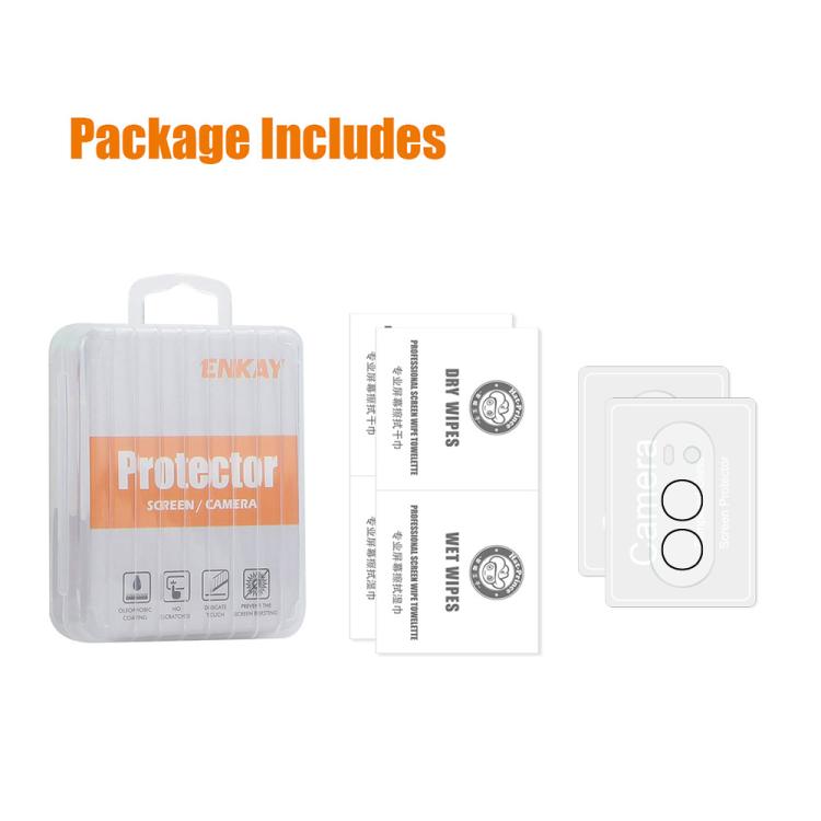 2pcs ENKAY Hat-Prince 9H Rear Camera Lens Tempered Glass Film, For iPhone 17 Pro Max, For iPhone 17 Pro, For iPhone 17, For iPhone 17 Air, For iPhone 15 Pro / 15 Pro Max, For iPhone 15 / 15 Plus, For iPhone 16 Pro / 16 Pro Max, For iPhone 16 / 16 Plus