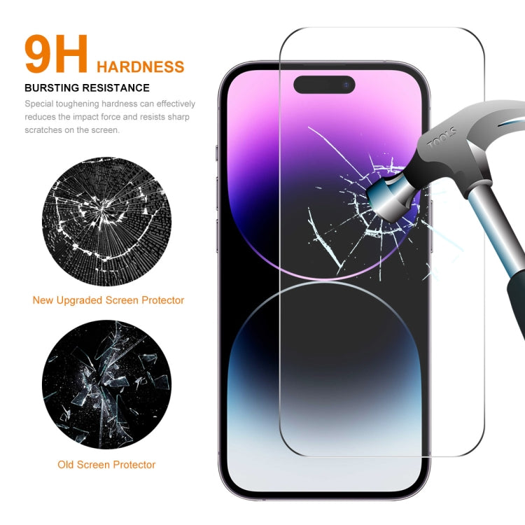 2pcs NKAY 0.26mm 9H 2.5D High Aluminum-silicon Tempered Glass Film, For iPhone 16 Pro Max, For iPhone 16 Pro, For iPhone 16 Plus, For iPhone 16, iPhone 16e, For iPhone 15 Pro Max, For iPhone 15 Pro, For iPhone 15 Plus, For iPhone 15