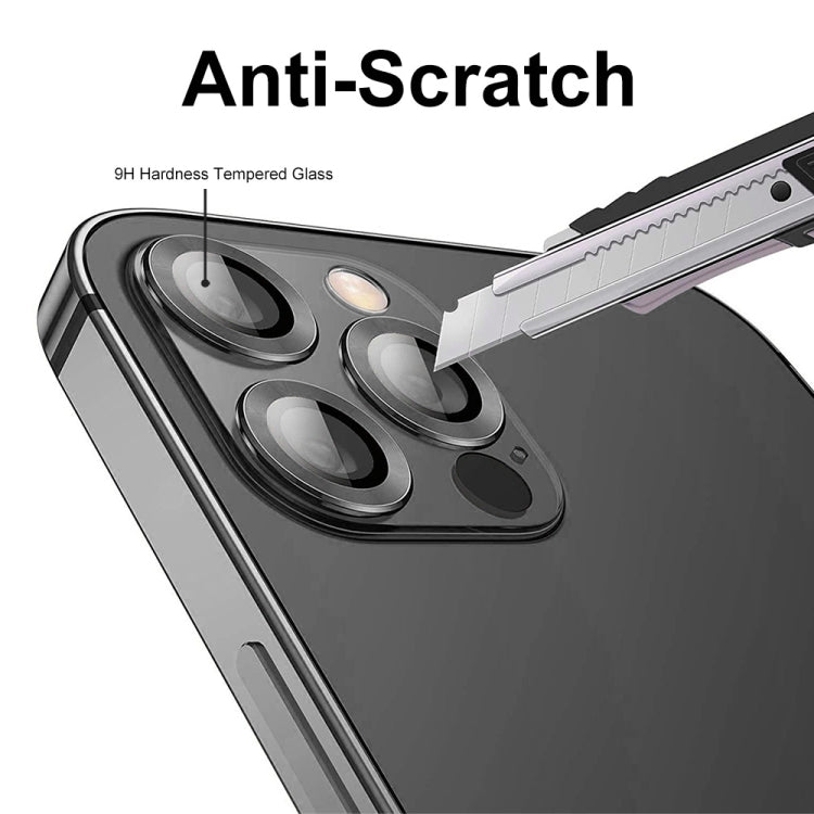 ENKAY 9H Rear Lens Aluminium Alloy Tempered Glass Film, For iPhone 15 Pro / 15 Pro Max