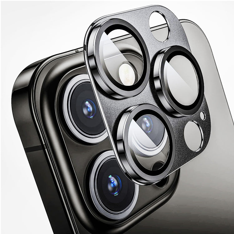 ENKAY Anti-reflection Camera Lens Aluminium Alloy Tempered Glass Film, For iPhone 15 Pro / 15 Pro Max