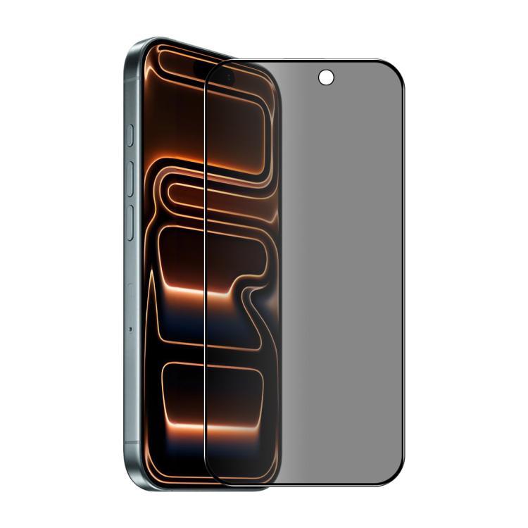 ENKAY Hat-Prince 28 Degree Anti-peeping Tempered Glass Full Screen Film, For iPhone 16 Pro Max, For iPhone 16 Pro, For iPhone 16 Plus, For iPhone 16, For iPhone 15 Pro Max, For iPhone 15 Pro, For iPhone 15 Plus, For iPhone 15