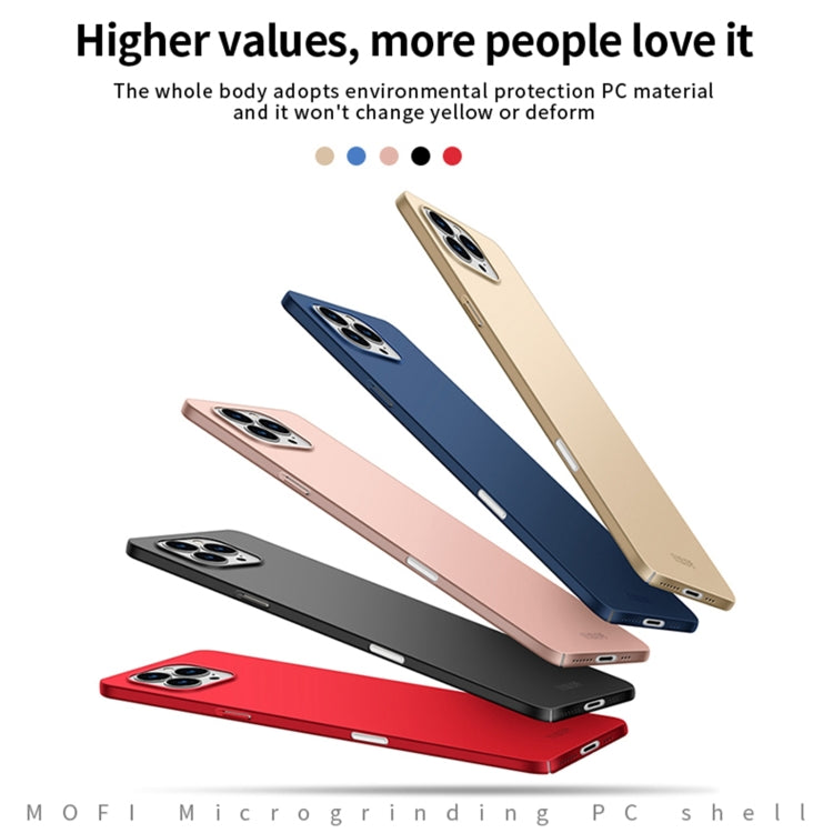 MOFI Frosted PC Ultra-thin Hard Phone Case, For iPhone 16 Pro, For iPhone 16 Plus, For iPhone 16, For iPhone 15 Pro Max