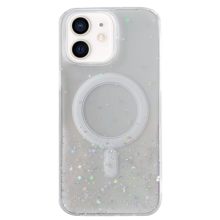 Glitter MagSafe Hybrid Clear TPU Phone Case, For iPhone 11 Pro