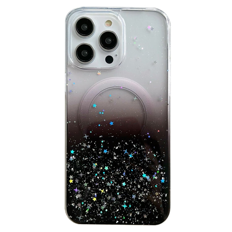 Glitter MagSafe Hybrid Clear TPU Phone Case, For iPhone 11 Pro