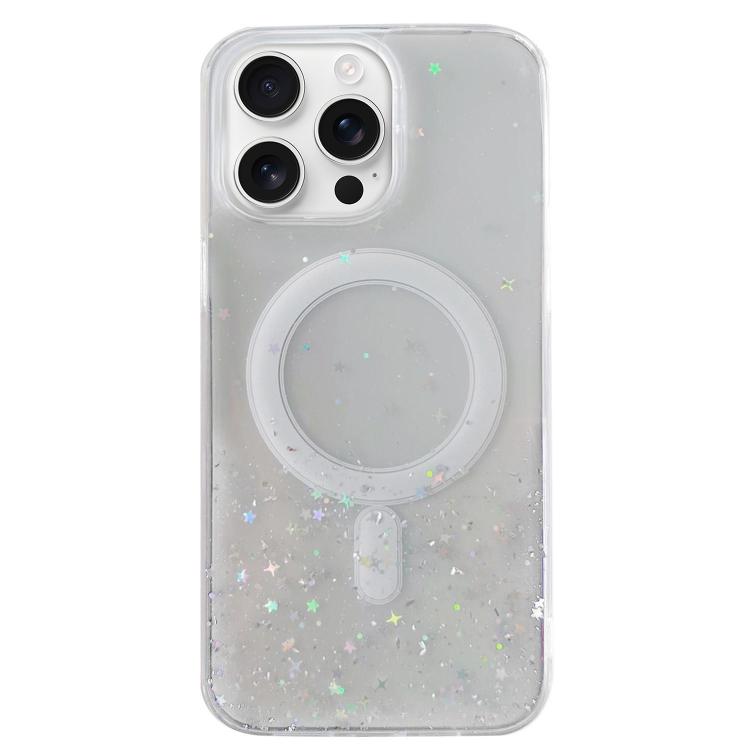 Glitter MagSafe Hybrid Clear TPU Phone Case, For iPhone 15 Pro Max, For iPhone 15 Pro, For iPhone 15 Plus, For iPhone 15