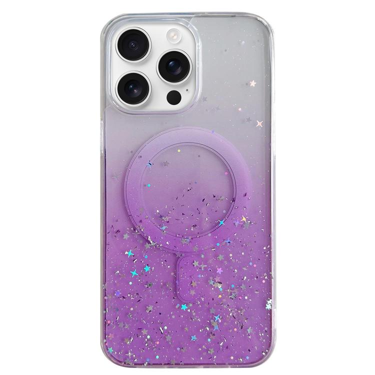 Glitter MagSafe Hybrid Clear TPU Phone Case, For iPhone 15 Pro Max, For iPhone 15 Pro, For iPhone 15 Plus, For iPhone 15