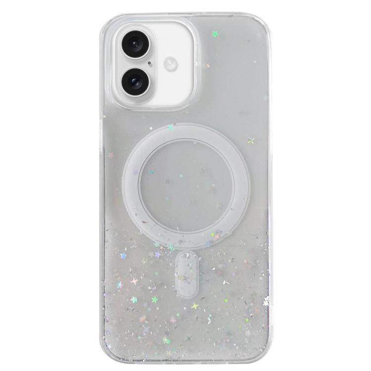 Glitter MagSafe Hybrid Clear TPU Phone Case, For iPhone 15 Pro Max, For iPhone 15 Pro, For iPhone 15 Plus, For iPhone 15