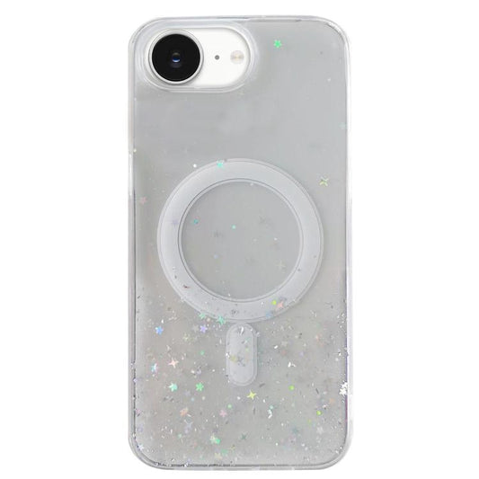 Glitter MagSafe Hybrid Clear TPU Phone Case, For iPhone 15 Pro Max, For iPhone 15 Pro, For iPhone 15 Plus, For iPhone 15