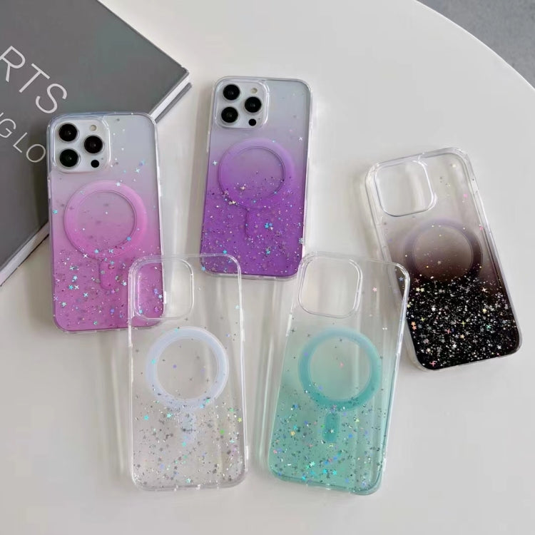 Glitter MagSafe Hybrid Clear TPU Phone Case, For iPhone 11 Pro