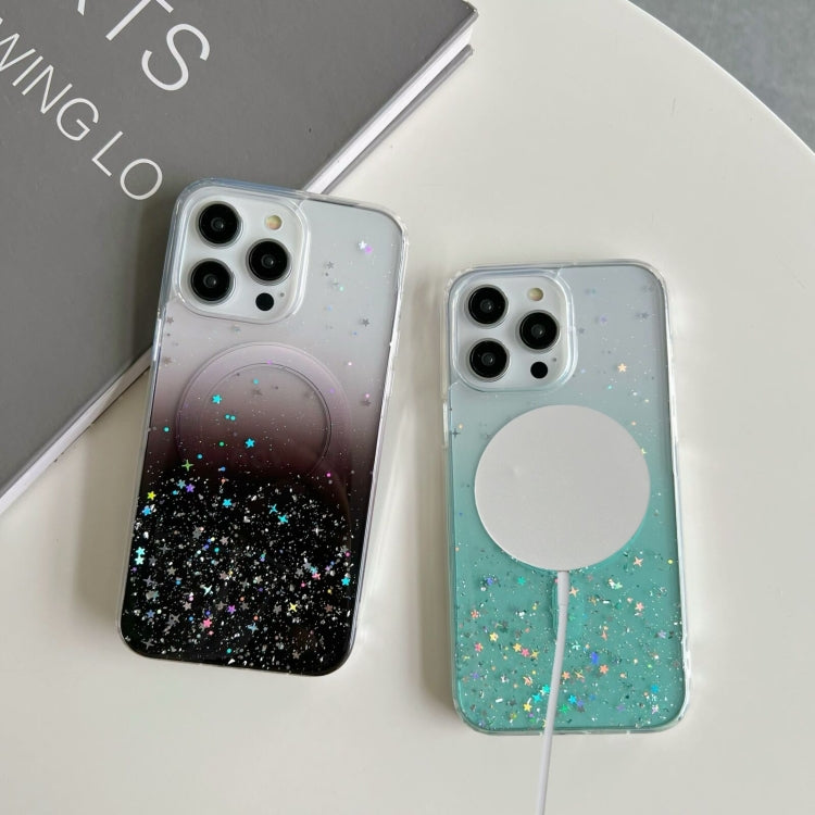 Glitter MagSafe Hybrid Clear TPU Phone Case, For iPhone 11 Pro
