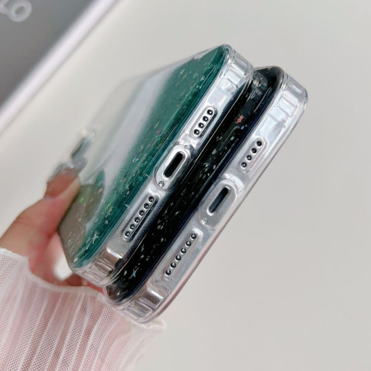 Glitter MagSafe Hybrid Clear TPU Phone Case, For iPhone 15 Pro Max, For iPhone 15 Pro, For iPhone 15 Plus, For iPhone 15