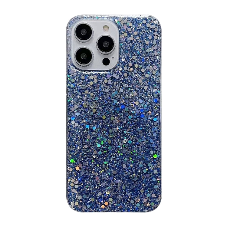 Glitter Sequins Epoxy TPU Phone Case, For iPhone 16 Plus, For iPhone 16, For iPhone 15 Pro Max