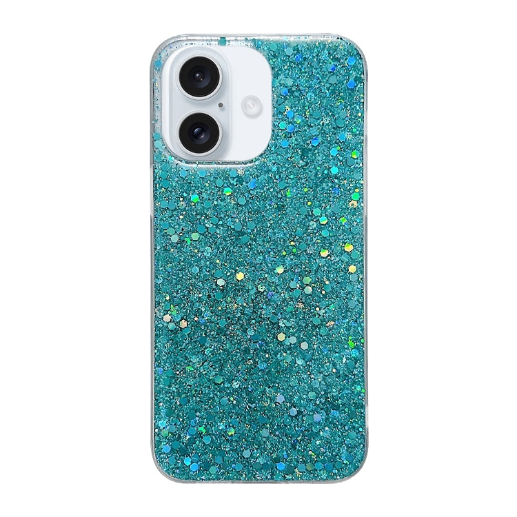 Glitter Sequins Epoxy TPU Phone Case, For iPhone 16 Plus, For iPhone 16, For iPhone 15 Pro Max