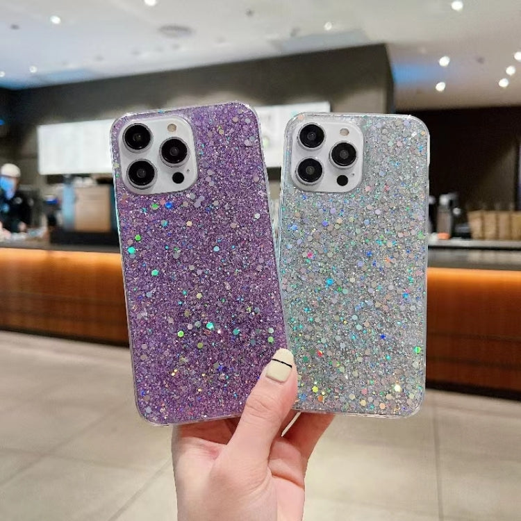 Glitter Sequins Epoxy TPU Phone Case, For iPhone 17e / 16e, For iPhone 16 Pro Max, For iPhone 16 Pro