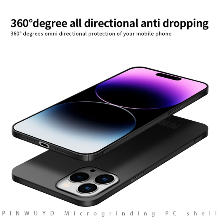 PINWUYO Micro-Frosted PC Ultra-thin Hard Phone Case with Magsafe Magnetic Ring, For iPhone 15 Pro Max, For iPhone 15 Pro, For iPhone 15 Plus, For iPhone 15