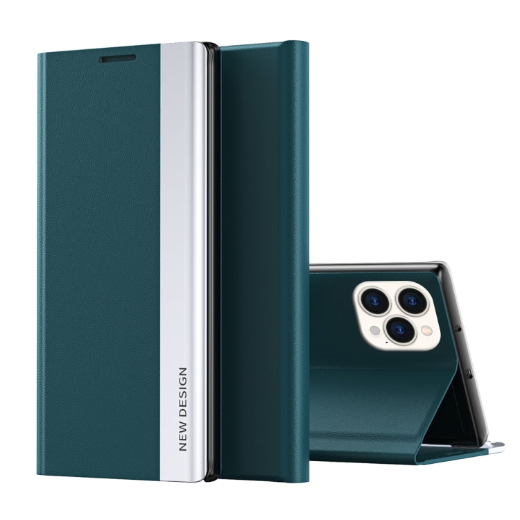 Side Electroplated Adsorption Leather Phone Case, For iPhone 15 Pro Max, For iPhone 15 Pro, For iPhone 15 Plus