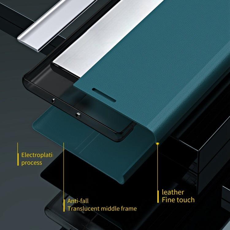 Side Electroplated Adsorption Leather Phone Case, For iPhone Air, For iPhone 16e, For iPhone 16 Pro Max