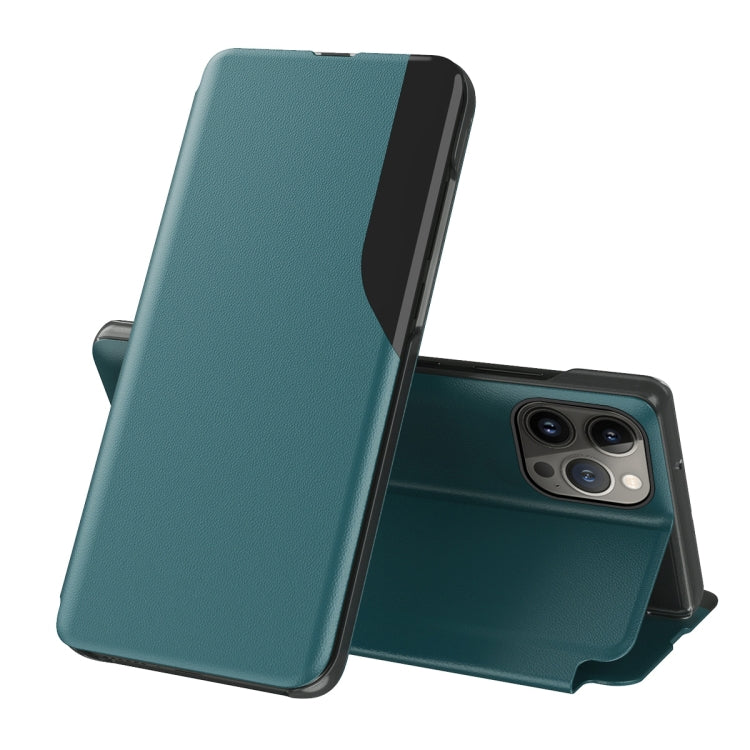 Side Display Flip Leather Phone Case, For iPhone 16, For iPhone 15 Pro Max, For iPhone 15 Pro, For iPhone 15 Plus