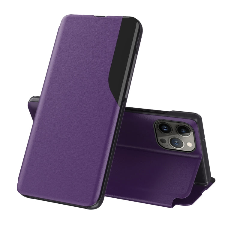 Side Display Flip Leather Phone Case, For iPhone 16, For iPhone 15 Pro Max, For iPhone 15 Pro, For iPhone 15 Plus