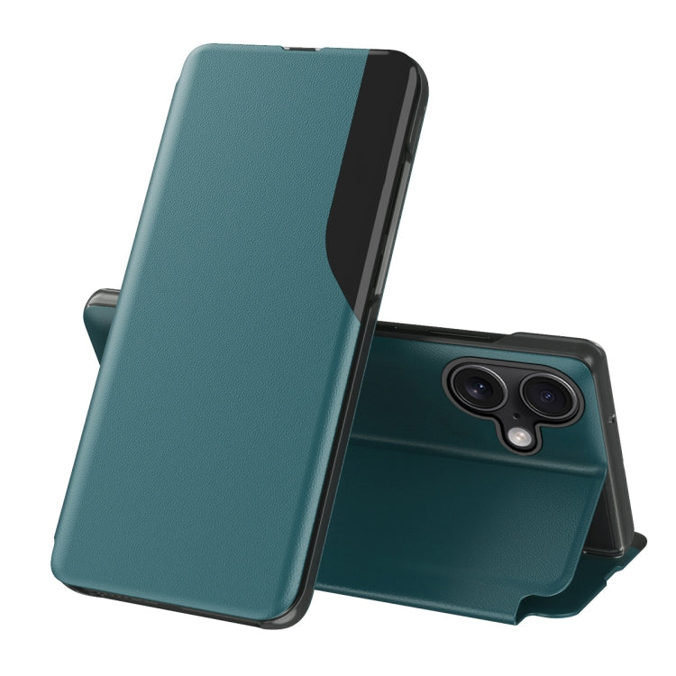 Side Display Flip Leather Phone Case, For iPhone 16, For iPhone 15 Pro Max, For iPhone 15 Pro, For iPhone 15 Plus