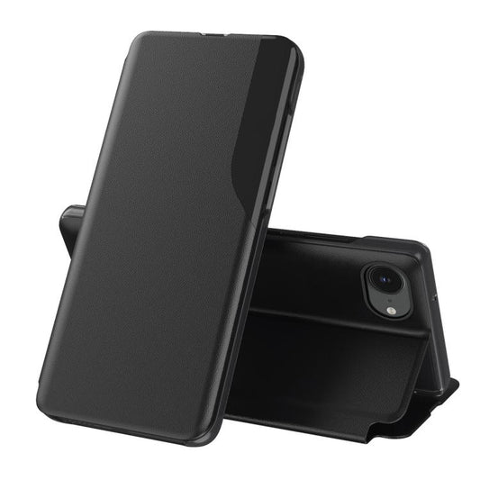 Side Display Flip Leather Phone Case, For iPhone 17e / 16e, For iPhone 17 Pro Max, For iPhone 17 Pro, For iPhone 17