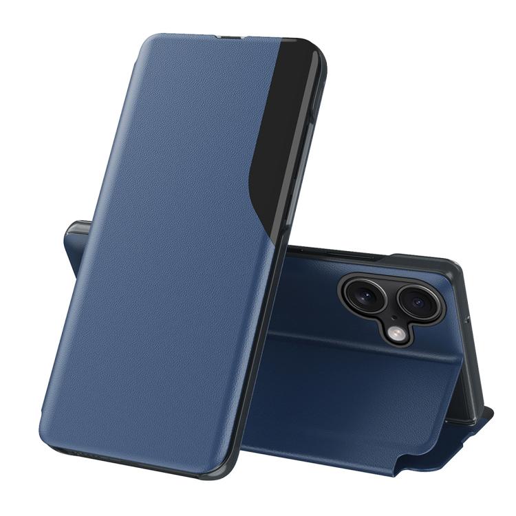 Side Display Flip Leather Phone Case, For iPhone 17e / 16e, For iPhone 17 Pro Max, For iPhone 17 Pro, For iPhone 17