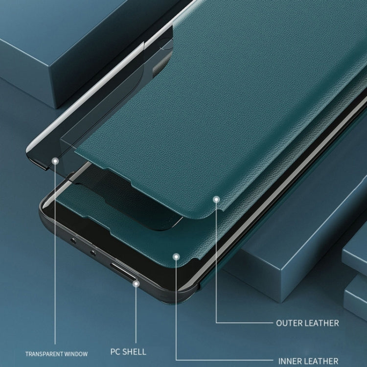 Side Display Flip Leather Phone Case, For iPhone 17e / 16e, For iPhone 17 Pro Max, For iPhone 17 Pro, For iPhone 17