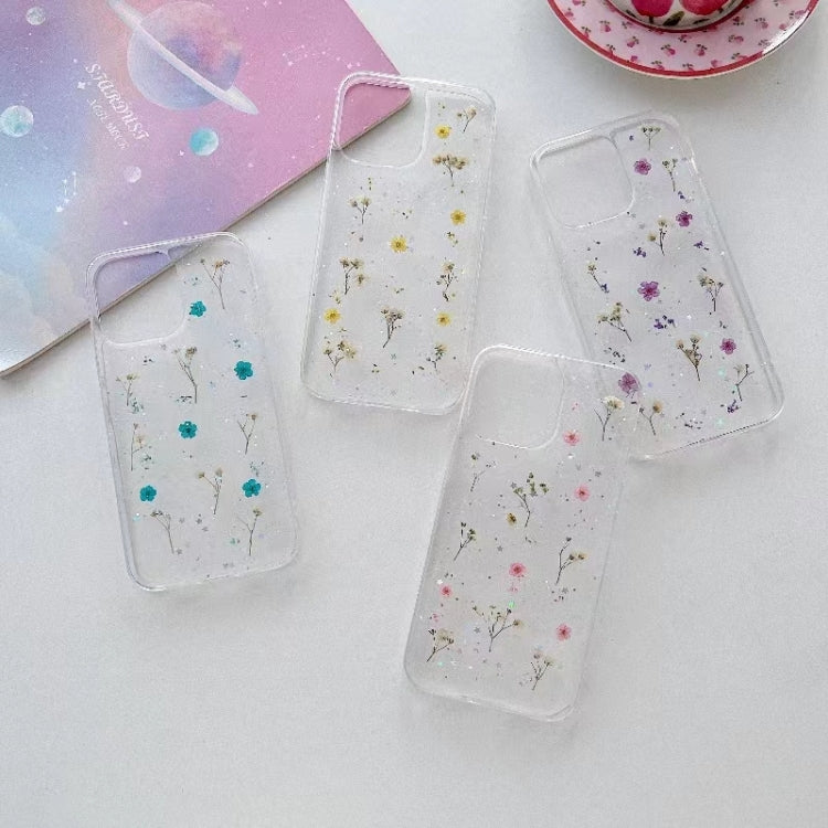 Gypsophila Flowers Pattern TPU Protective Phone Case, For iPhone 17e / 16e, For iPhone 16 Pro Max, For iPhone 16 Pro, For iPhone 16 Plus, For iPhone 16, For iPhone 15 Pro Max