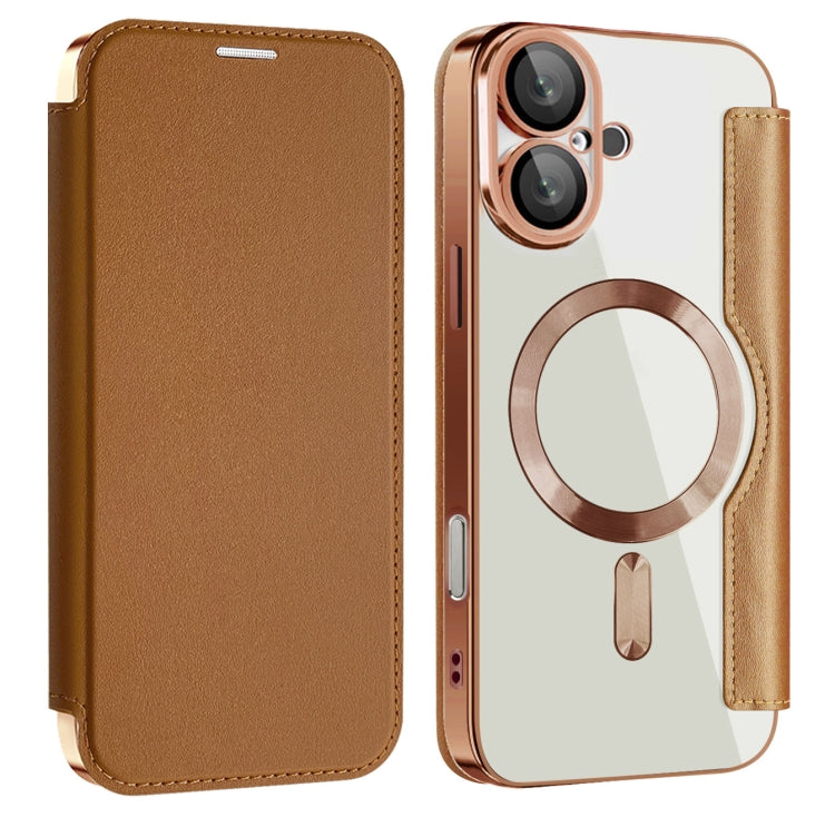 Shield MagSafe RFID Anti-theft Leather Phone Case, For iPhone 16 Pro, For iPhone 16 Plus