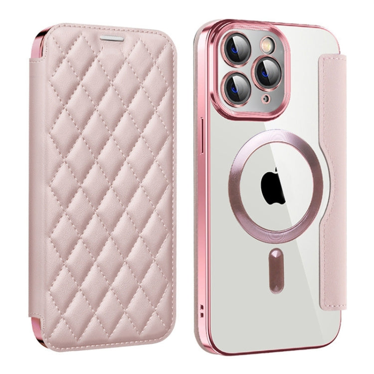 Shield Magsafe RFID Anti-theft Rhombus Leather Phone Case, For  iPhone 11