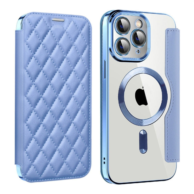 Shield Magsafe RFID Anti-theft Rhombus Leather Phone Case, For  iPhone 11