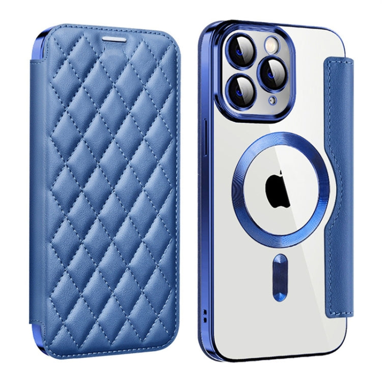 Shield Magsafe RFID Anti-theft Rhombus Leather Phone Case, For  iPhone 11