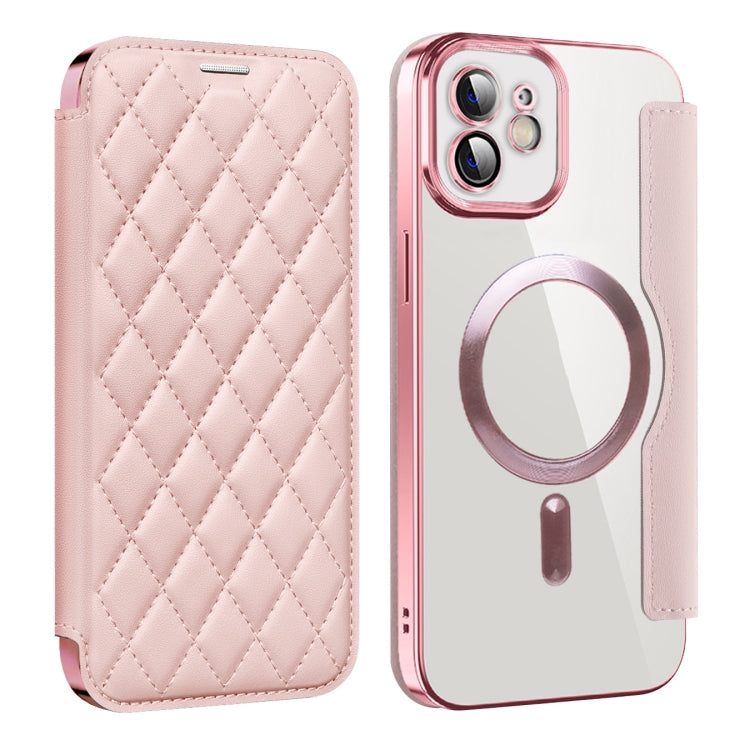 Shield Magsafe RFID Anti-theft Rhombus Leather Phone Case, For iPhone 12 Pro Max, For iPhone 12 Pro, For iPhone 11 Pro Max