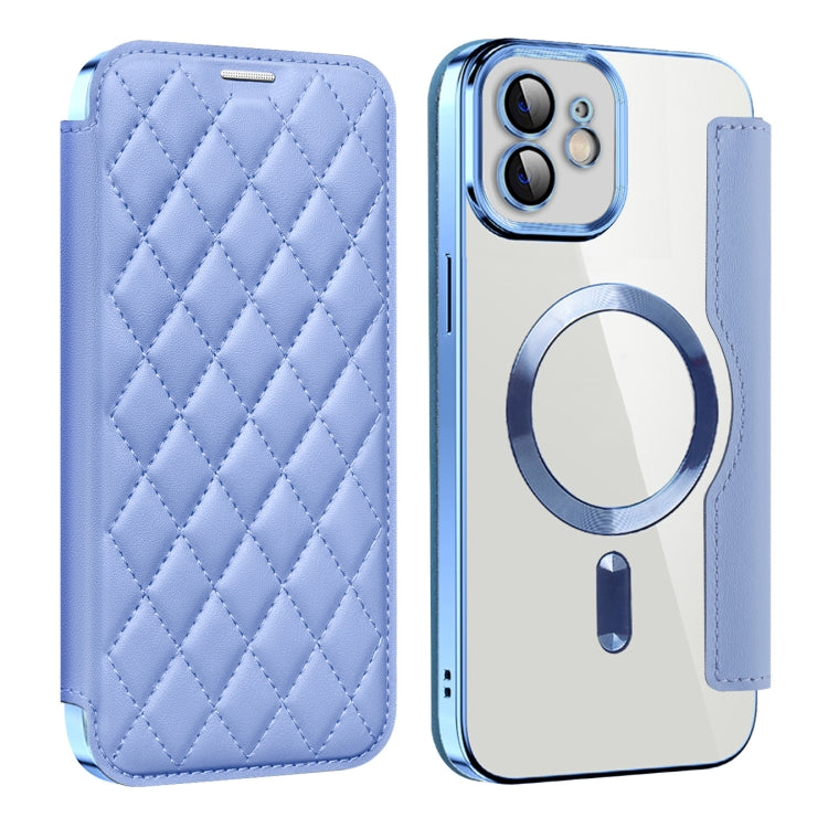 Shield Magsafe RFID Anti-theft Rhombus Leather Phone Case, For iPhone 12 Pro Max, For iPhone 12 Pro, For iPhone 11 Pro Max