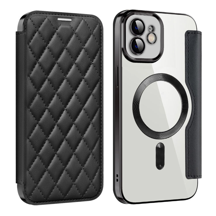 Shield Magsafe RFID Anti-theft Rhombus Leather Phone Case, For iPhone 12 Pro Max, For iPhone 12 Pro, For iPhone 11 Pro Max
