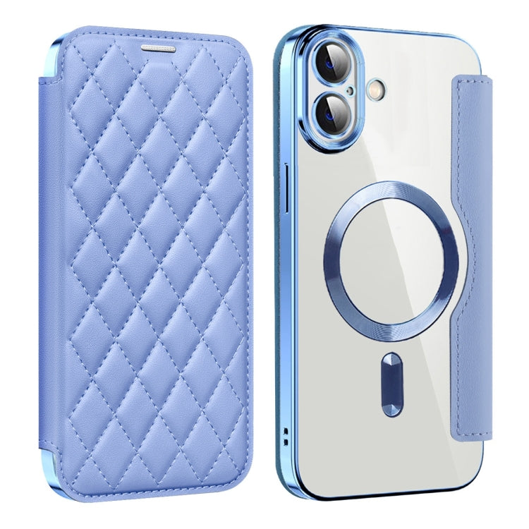 Shield Magsafe RFID Anti-theft Rhombus Leather Phone Case, For iPhone 15 Pro Max, For iPhone 15 Pro, For iPhone 15 Plus