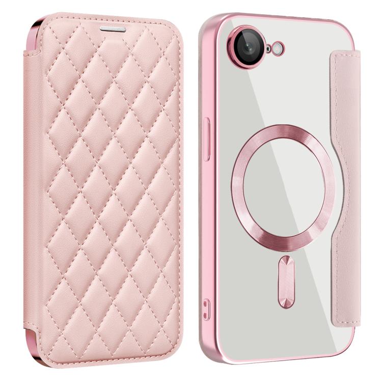 Shield Magsafe RFID Anti-theft Rhombus Leather Phone Case, For  iPhone 11