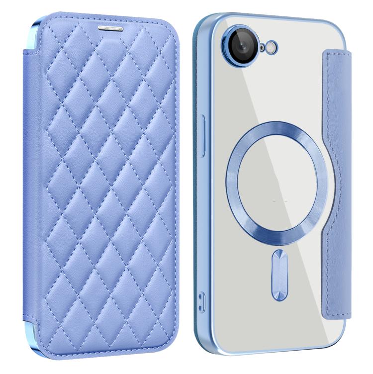 Shield Magsafe RFID Anti-theft Rhombus Leather Phone Case, For  iPhone 11