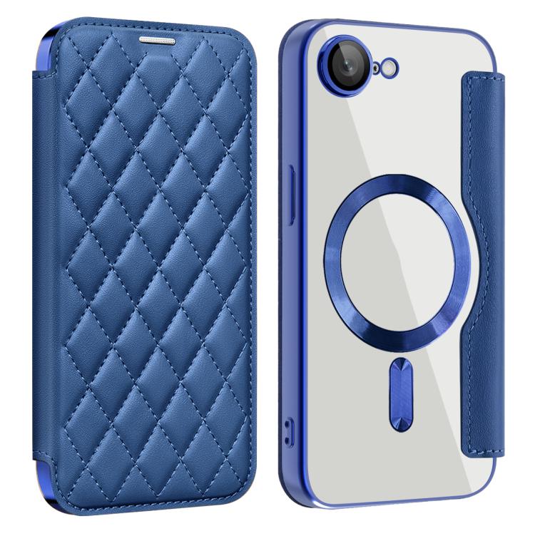 Shield Magsafe RFID Anti-theft Rhombus Leather Phone Case, For  iPhone 11