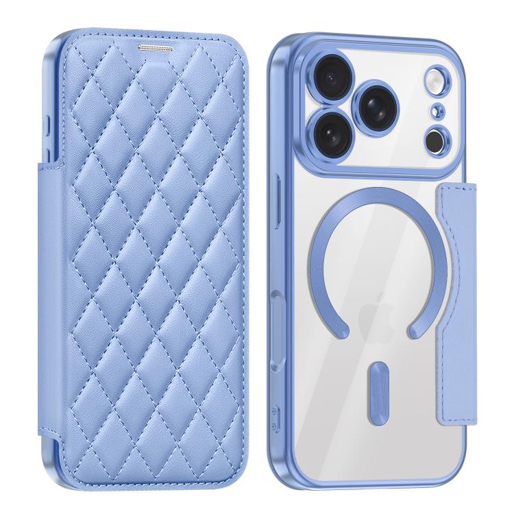 Shield Magsafe RFID Anti-theft Rhombus Leather Phone Case, For iPhone 17 Pro Max, For iPhone 17 Pro, For iPhone 17