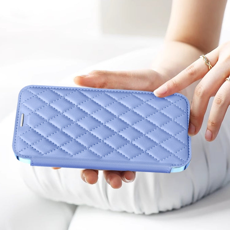 Shield Magsafe RFID Anti-theft Rhombus Leather Phone Case, For iPhone 15, For iPhone 14 Plus, For iPhone 14