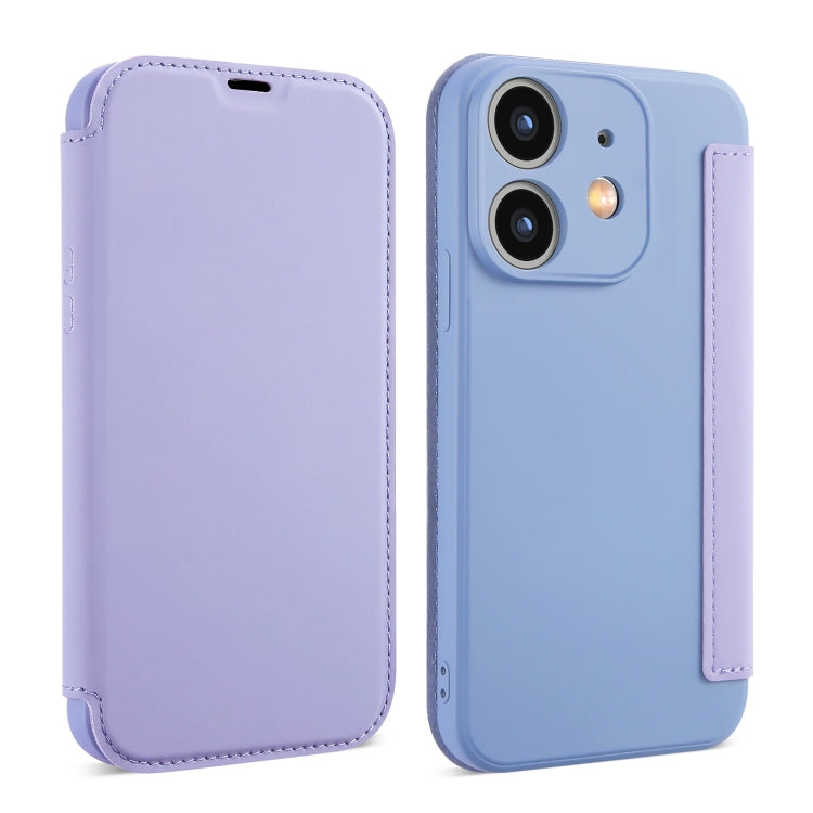 Imitate Liquid Skin Feel Leather Phone Case with Card Slots, For iPhone 11 Pro Max, For iPhone 11