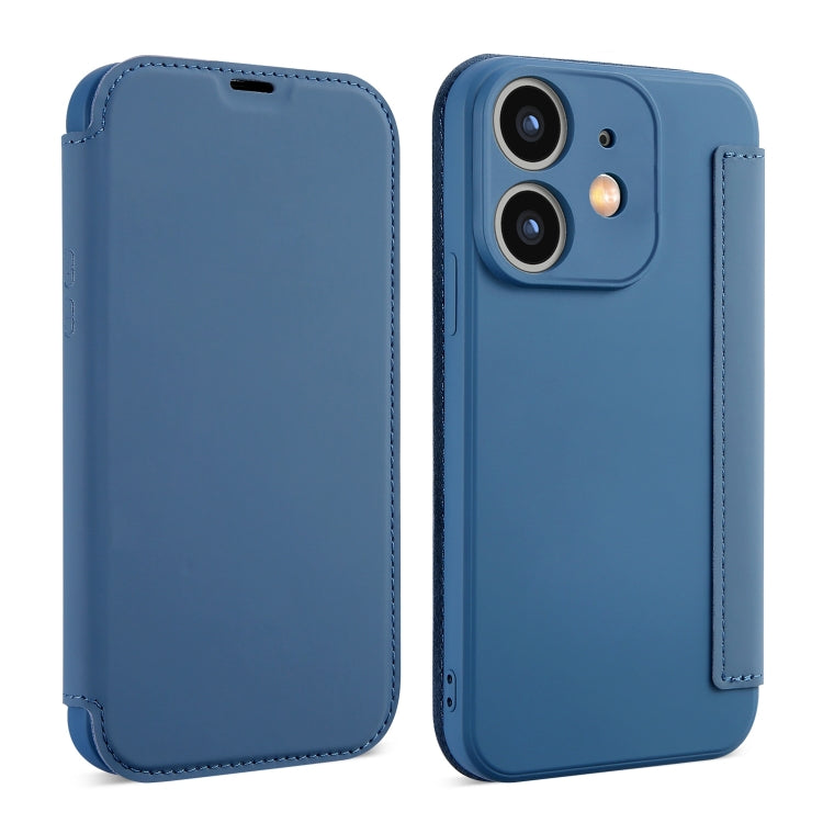 Imitate Liquid Skin Feel Leather Phone Case with Card Slots, For iPhone 11 Pro Max, For iPhone 11