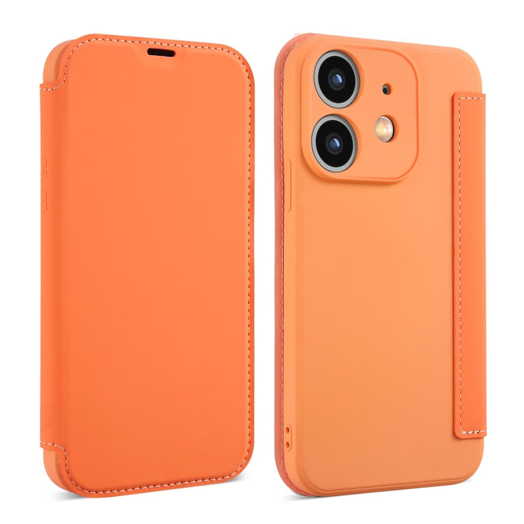 Imitate Liquid Skin Feel Leather Phone Case with Card Slots, For iPhone 11 Pro Max, For iPhone 11