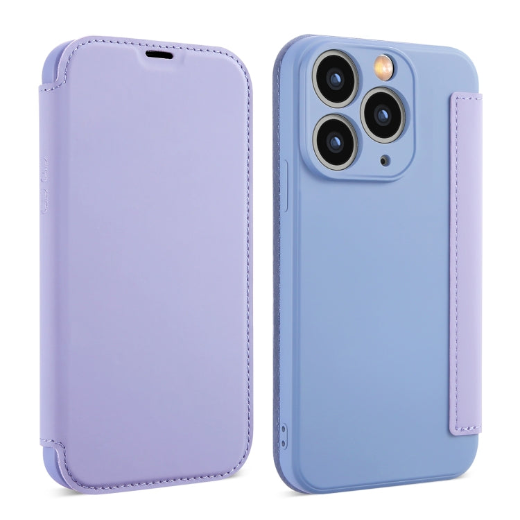 Imitate Liquid Skin Feel Leather Phone Case with Card Slots, For iPhone 11 Pro Max, For iPhone 11