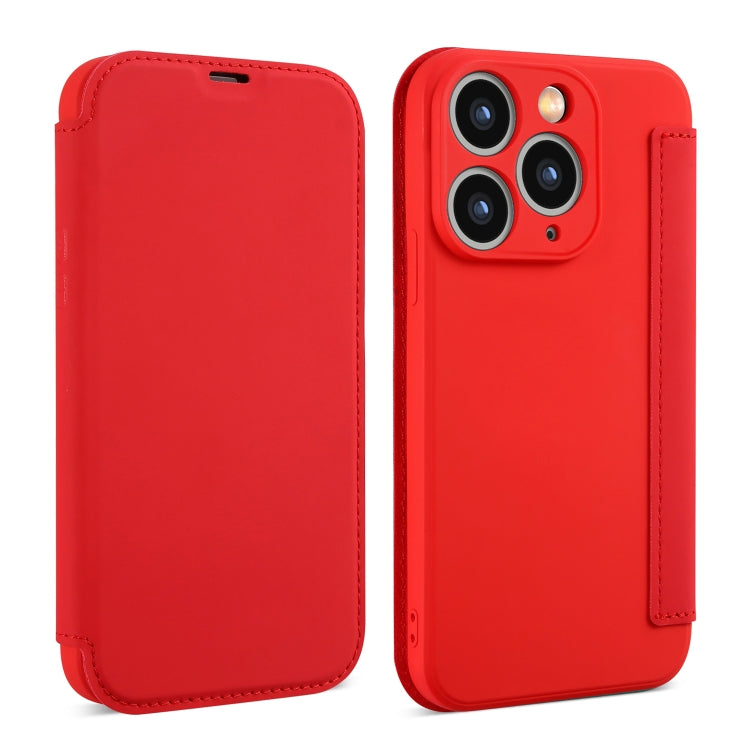 Imitate Liquid Skin Feel Leather Phone Case with Card Slots, For iPhone 11 Pro Max, For iPhone 11