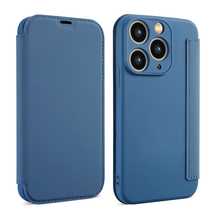 Imitate Liquid Skin Feel Leather Phone Case with Card Slots, For iPhone 11 Pro Max, For iPhone 11